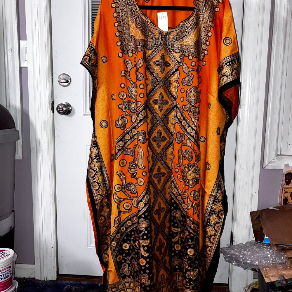 orange sante caftan
